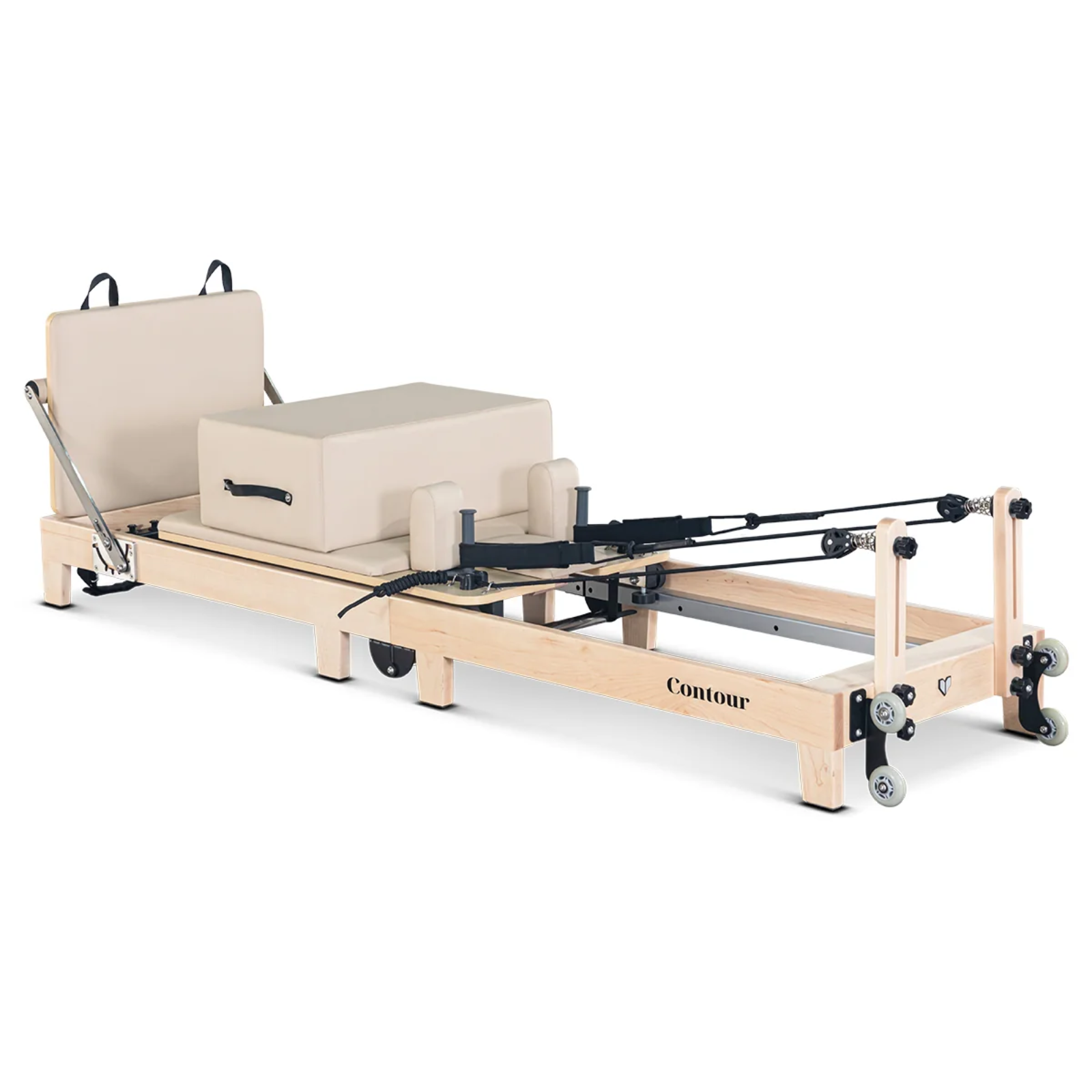 Lifespan Contour folding wooden Pilates reformer in beige